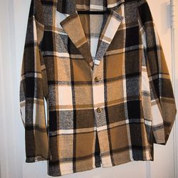 Women's Plaid Blazer 
