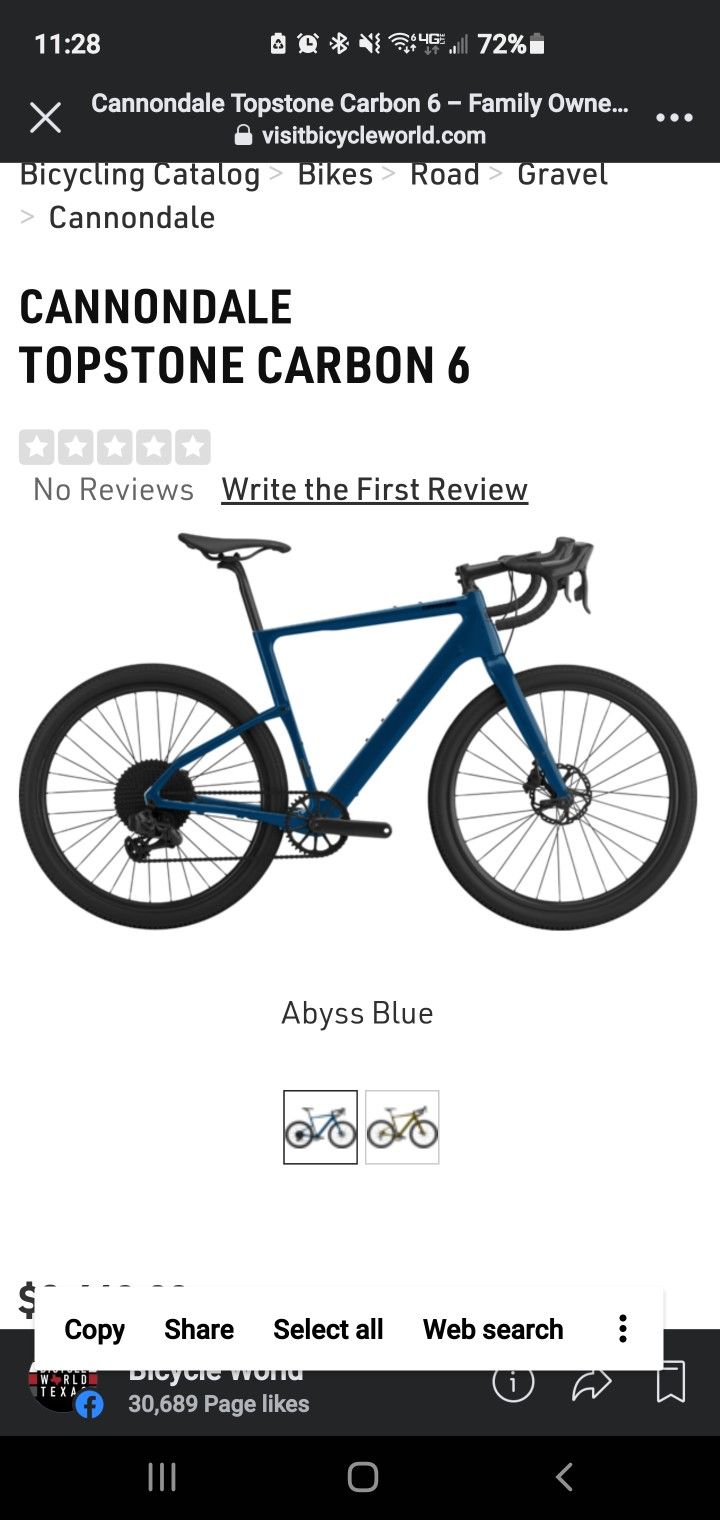 Cannondale Topstone Carbon 6