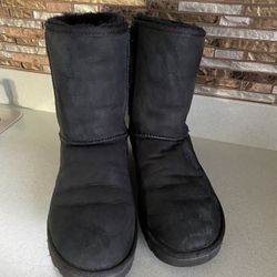 UGG AUSTRALIA WOMENS SIZE 8 BLACK BOOTS