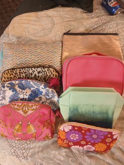Zip up makeup/accessorie bags