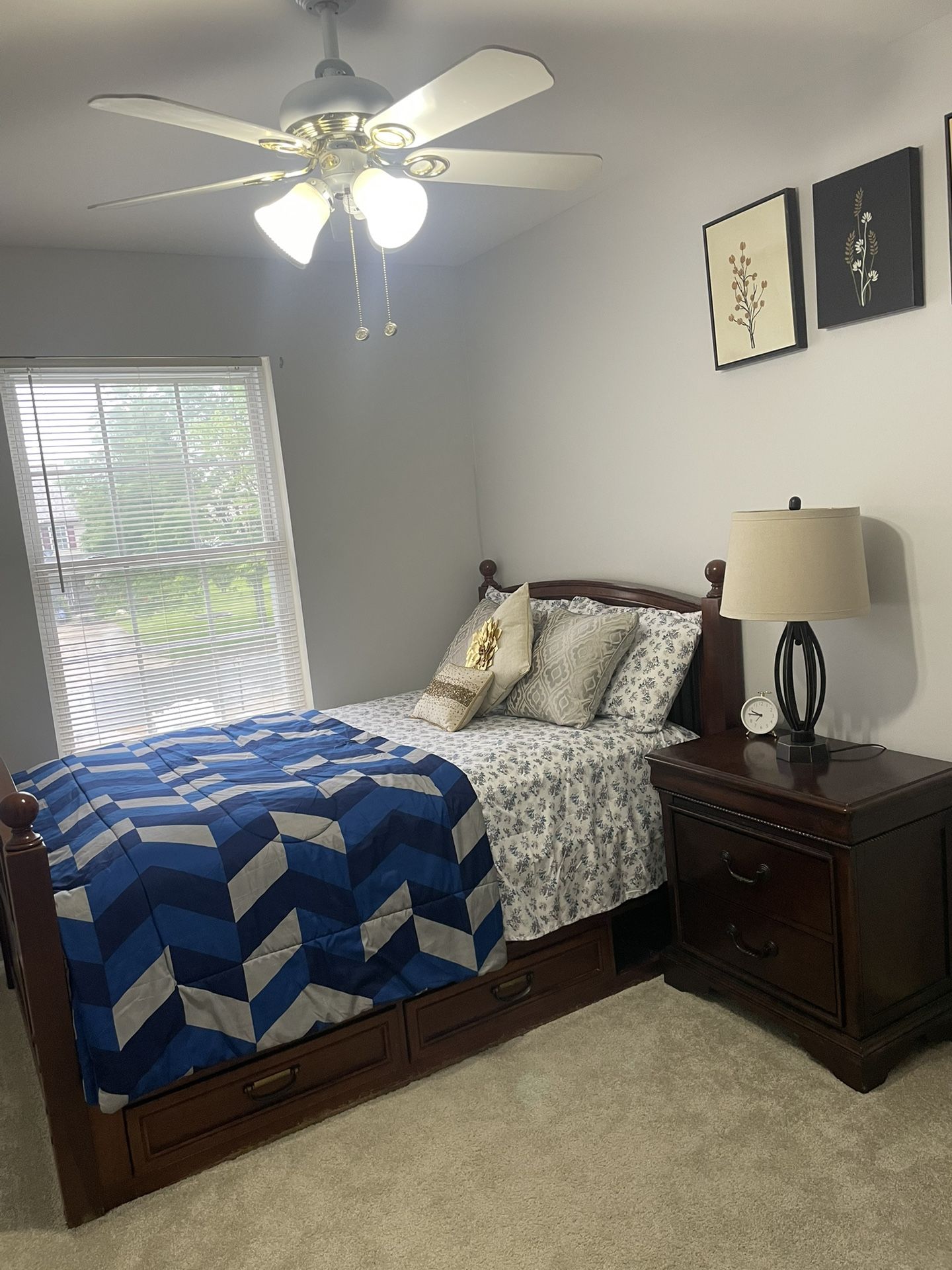 Bed And Light Stand
