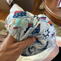 Reusable Diapers- Alva Baby, Kiwi, Wool Shorts, Bamboo Diaper Inserts.