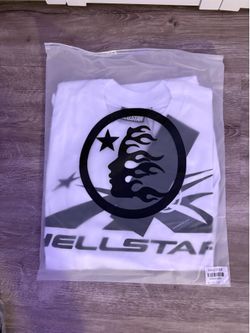 WHITE CLASSIC HELLSTAR TEE SHIRT
