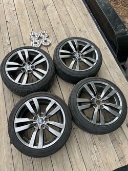 Wrx stock oem wheels tires 235/40zr18 5x114.3