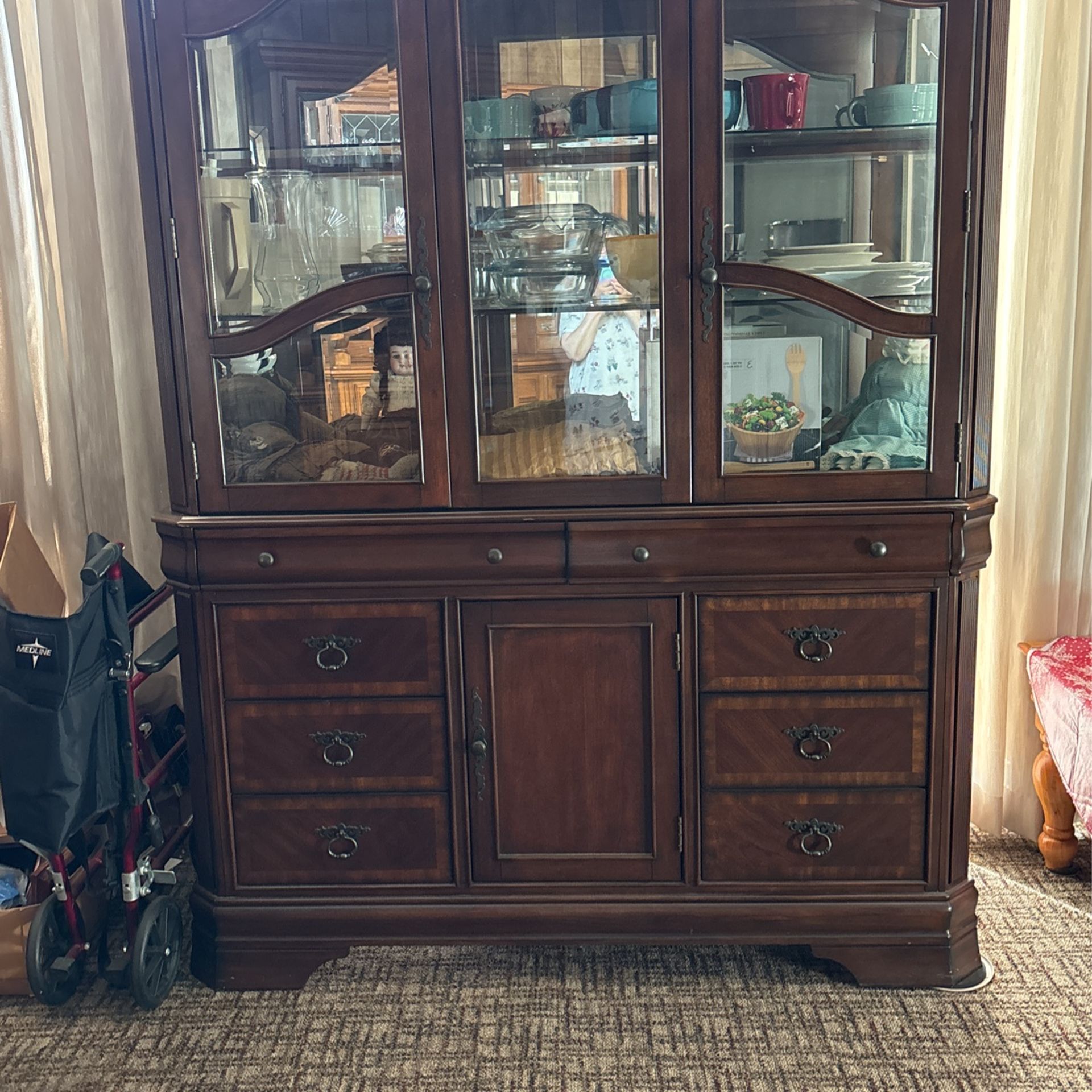 Cherry Wood Hutch