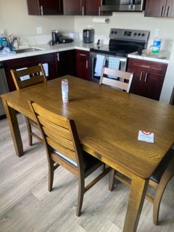 Dining room table with chairs