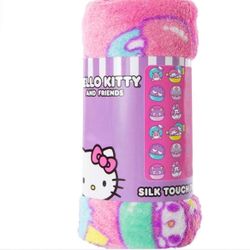 Hello Kitty and Friends Silk Touch Throw Blanket
