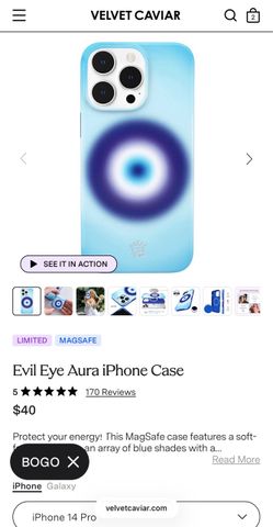iPhone 14 Pro velvet caviar phone case