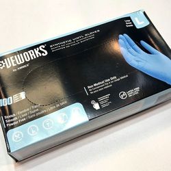 Gloves, Vinyl, Disposable, 100pcs {2812}.[Parma]