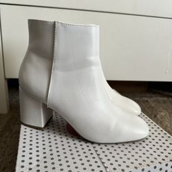 White Ankle  Boots 