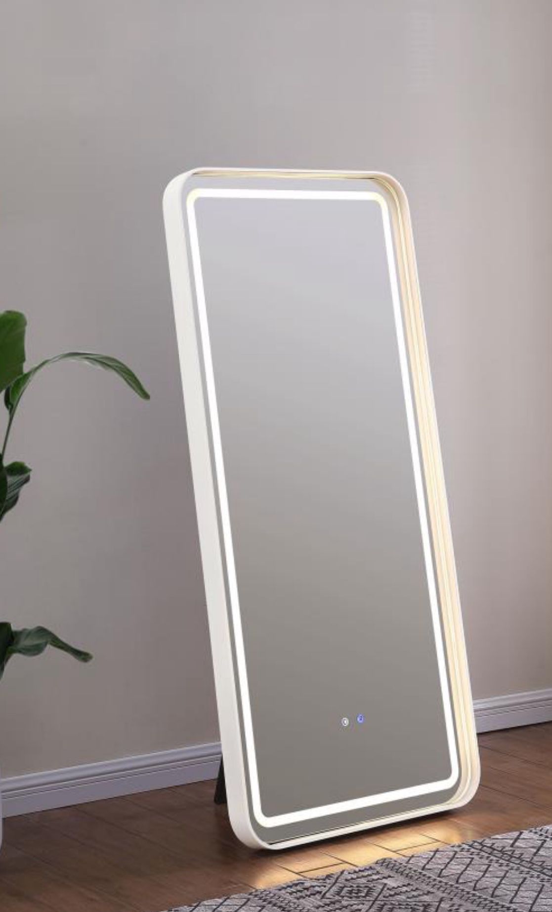 32 X 71 INCH LED STANDING MIRROR BT SPEAKERS BLACK