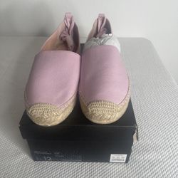 J Crew ankle tie espadrille icy orchid size 12