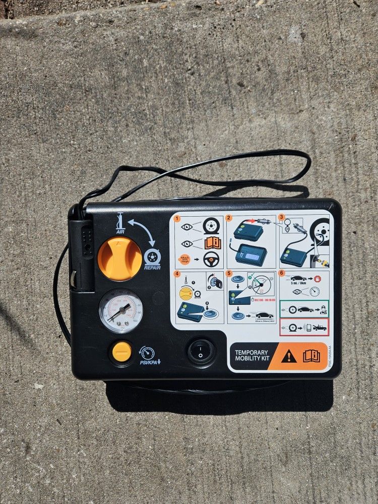 Tire Mobility Kit With Compressor