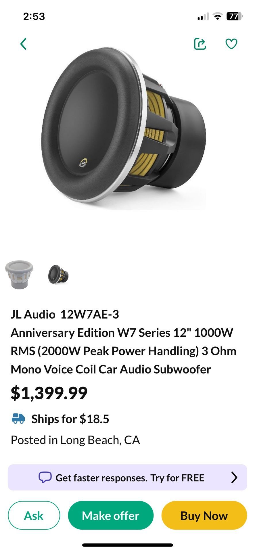 JL Audio 12W7 Anniversary Edition,All Products : American Fashion Style Bags On Sale