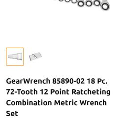  Gear Wrenches 18pc Brand New 