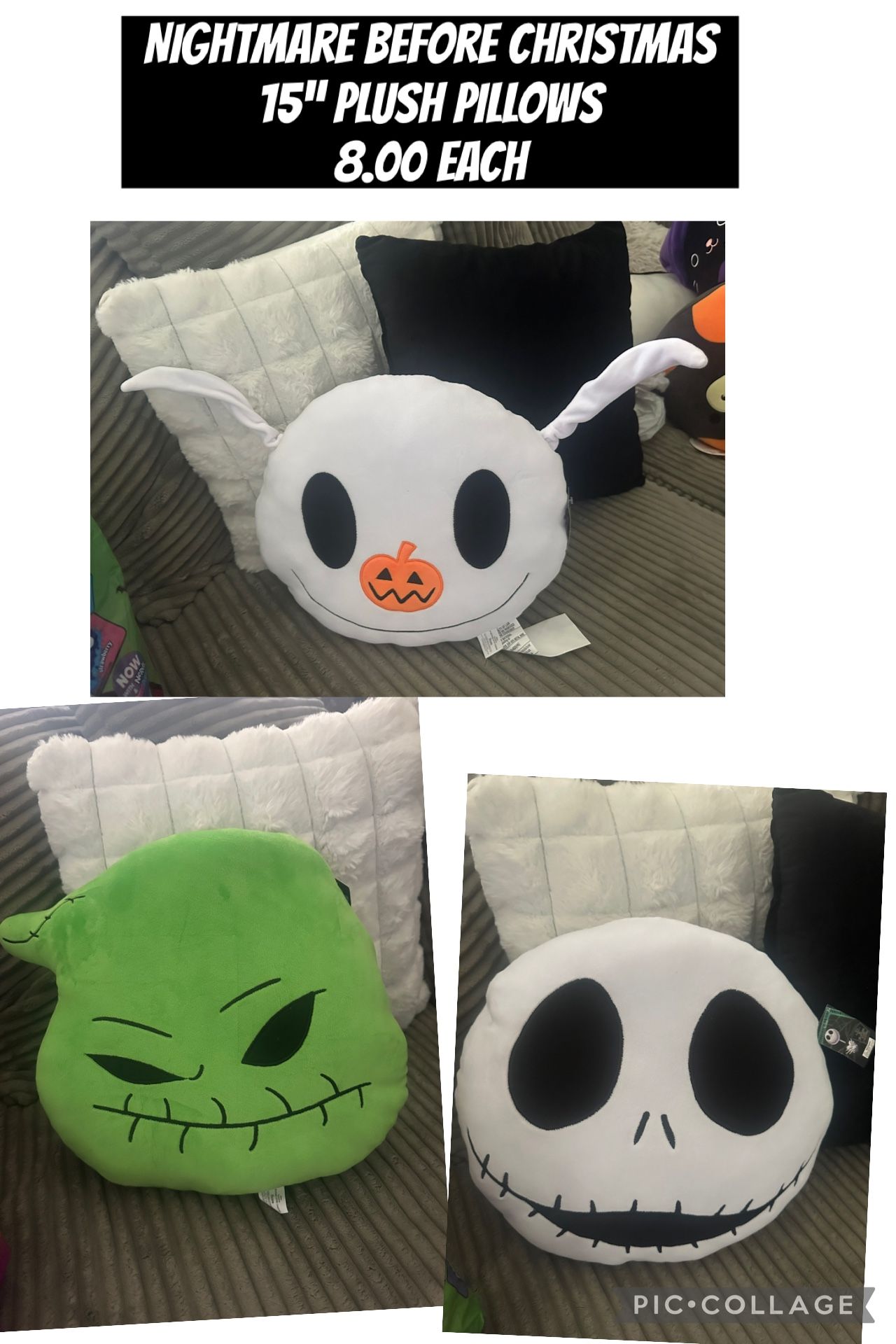 Nightmare Before Christmas Plush Pillow