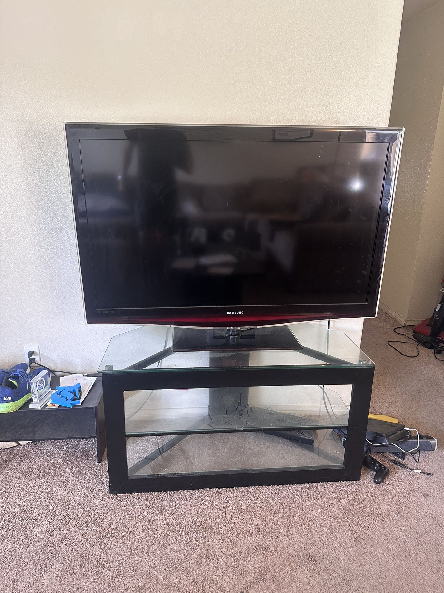 Samsung 52” TV with stand