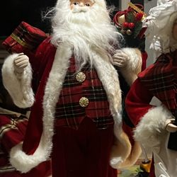 3 Santas 1 Mrs.Claus All In Excellent Condition Asking 40.00 for All