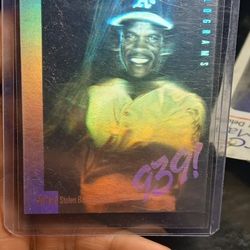 1991 Field Of Vision Ricky Henderson Silver Star Hologram 