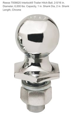 Fulton Ball Mount 2 Drop 1 Rise & hitch ball & 2 5/16in Reese tow hitch ball