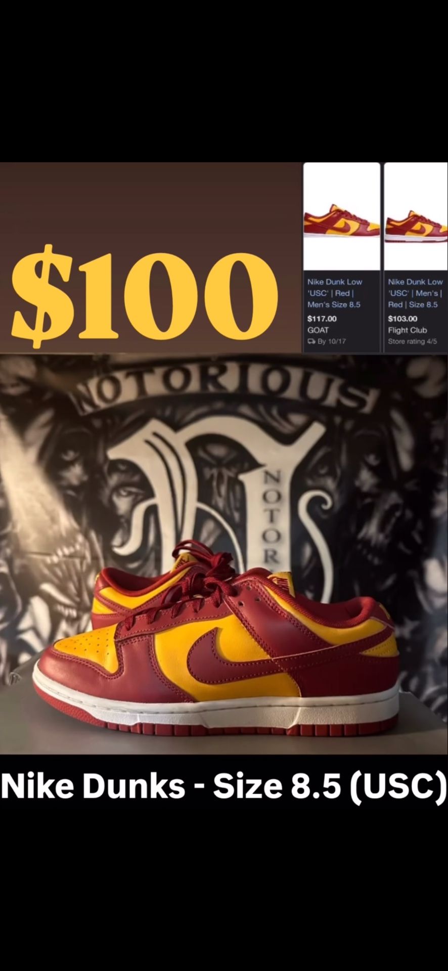 Nike Dunk (USC) Size 8