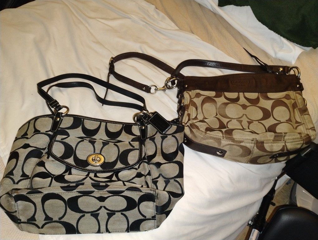 2 COACH SHOULDER BAG/PURSES $45 FOR BOTH!