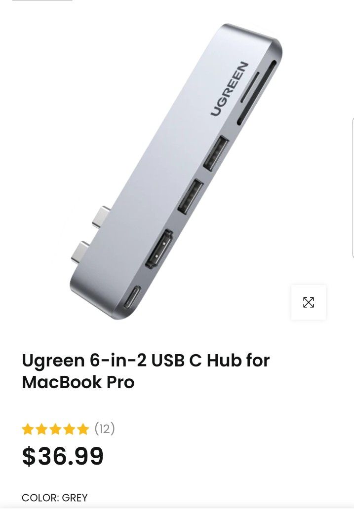 Ugreen 6-in-2 USB-C Multifunction Adapter