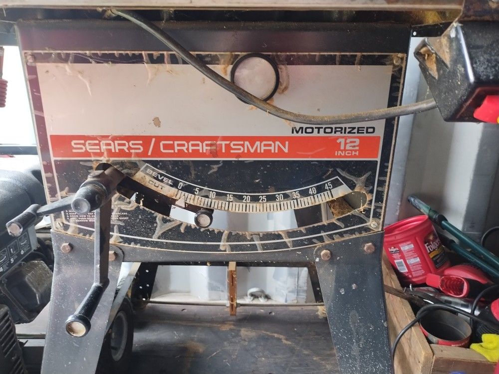 Sears/ Craftsman 12 Inch Table Saw