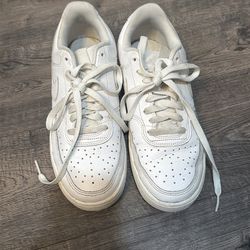 White Nike shoes