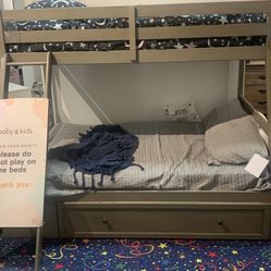 Full+twin Bunk Beds- $1 Down