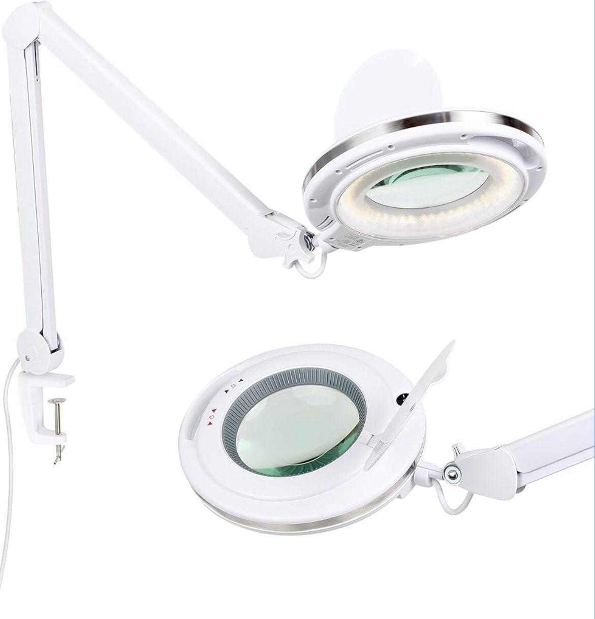 NEW! Brightech LightView Pro Magnifying Desk Lamp, 2.25x Light Magnifier with Clamp, Adjustable Magnifying G
