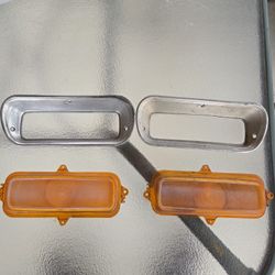 62 Thru 66 Chevy C10 Parking Lights W Bezels