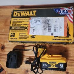 Dewalt 20V 'Max XR' Compact Reciprocating Saw, Battery, Charger
