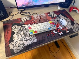 Red and Black Gaming Mousepad