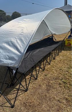 Pro 6-Seater Team Bench with Canopy Shelter