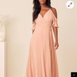 Peach Color Dress