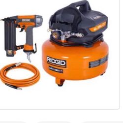 Ridgid 6 gallon compressor and nailer combo kit