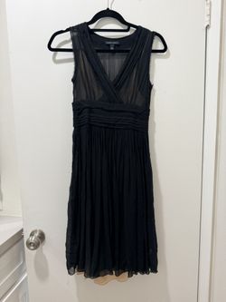 Banana Republic Black Sheer Dress