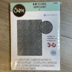 Sizzix 664764 Tileable 3-D Textured Impressions Embossing Folder