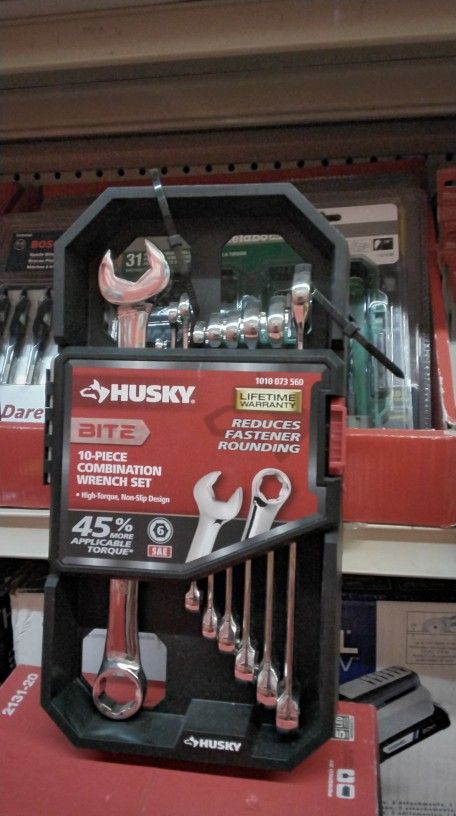 HUSKY 10 - PIECE COMBINATION WRENCH SET