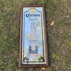 Corona Beer Framed Mirror Sign
