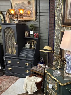 Custom Painted Gentleman’s Cabinet/dresser