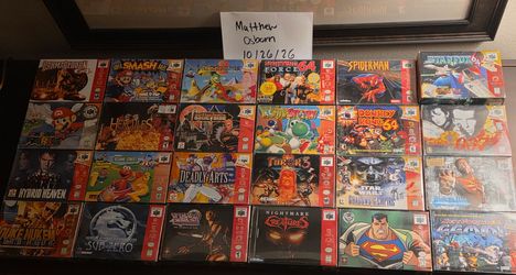 Nintendo 64 N64 Video Games Complete in Box, Box Rare  All Authentic