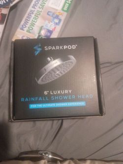Spark pod 6-in luxury rainfall shower head