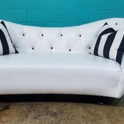 White Leather Couch