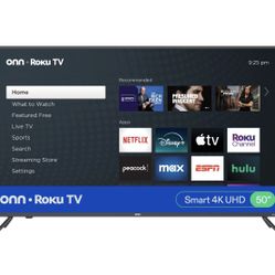 onn 50” Class 4K UHD Roku Smart Television