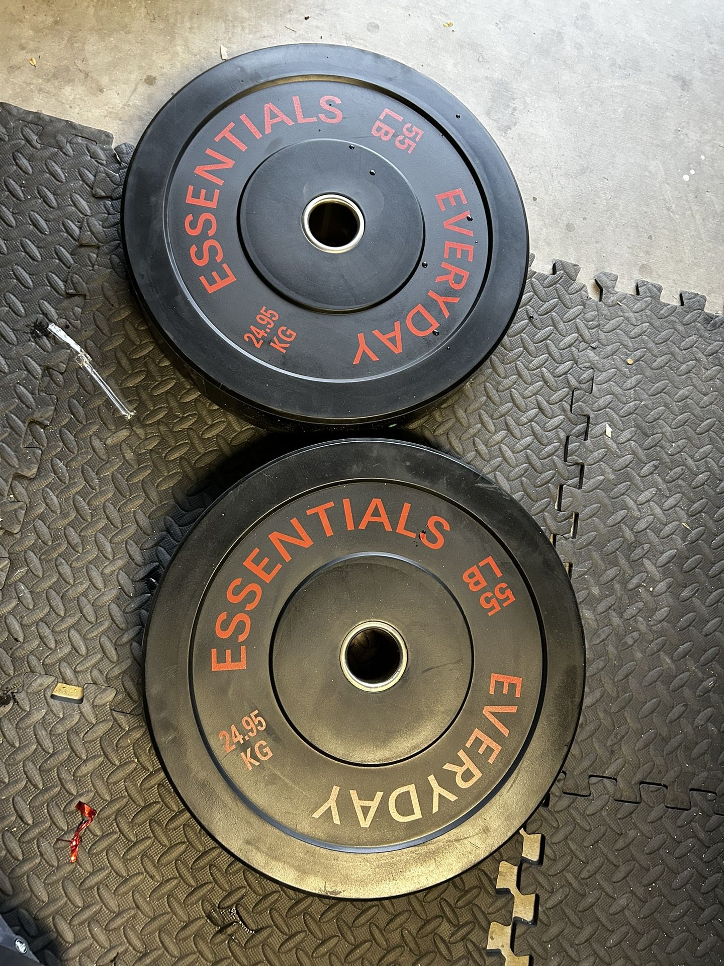 55 Lb Bumper Plates