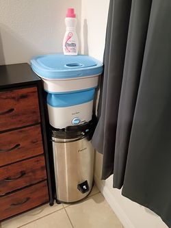Mini stacking washer and dryer