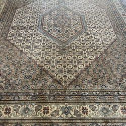 8 X 10 100% Wool Indo Persian Hand Knotted Rug 