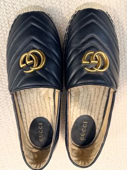 Gucci leather espadrilles